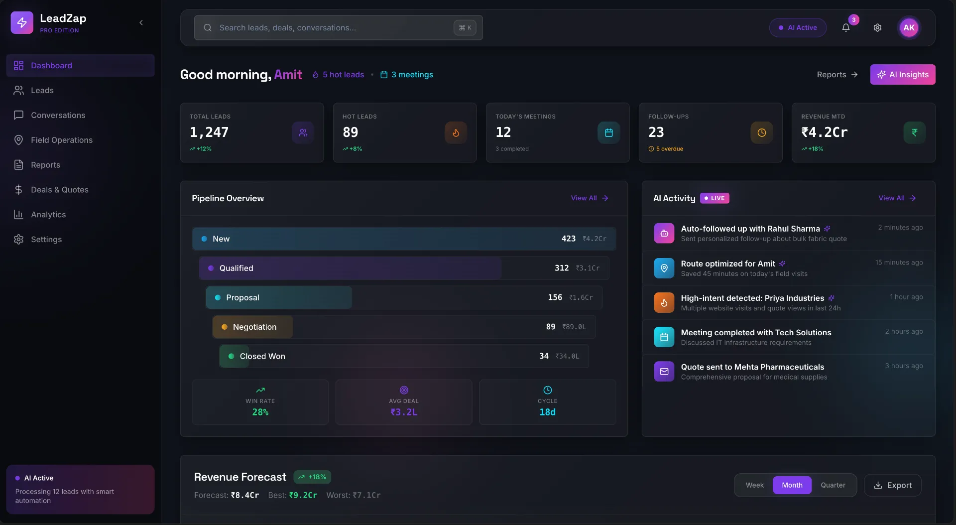 AI Lead & Sales Automation System